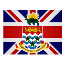 Cayman Islands High quality Flag postcards