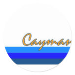 Cayman Islands Round Stickers