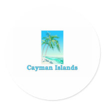 Cayman Islands Round Sticker