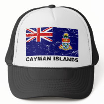 Cayman Islands Vintage Flag Mesh Hats