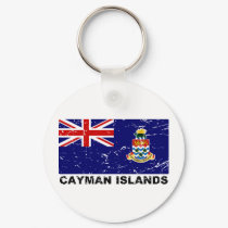 Cayman Islands Vintage Flag keychains by allworldtees Cayman Islands Vintage Flag keychains