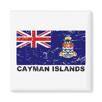 Cayman Islands Vintage Flag magnets