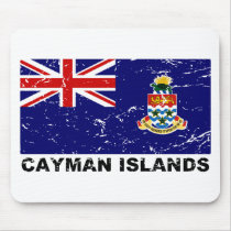 Cayman Islands Vintage Flag mousepads by allworldtees Cayman Islands Vintage Flag mousepads