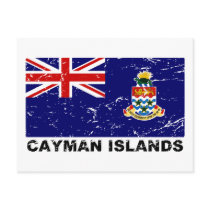 Cayman Islands Vintage Flag postcards