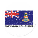Cayman Islands Vintage Flag stickers