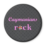 Caymanians Rock - Cute Pink Magnet