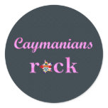 Caymanians Rock - Cute Pink Sticker