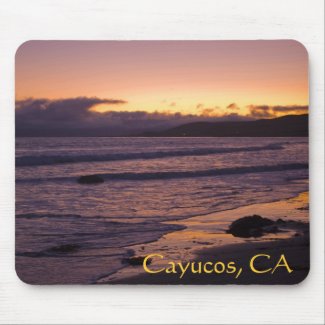 Cayucos, CA Beach Sunset Mouse Pad mousepad