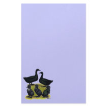Cayuga Duck Family Personalized Stationery
