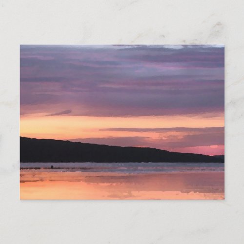 Cayuga Lake Sunset postcard