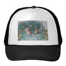 Caza del vaquero gorras de camionero