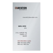 CB Aviation Business Card