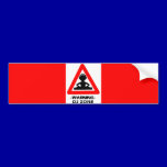 cbdf97 warning djs zone music party entertainment bumper stickers