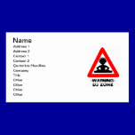 cbdf97 warning djs zone music party entertainment business cards
