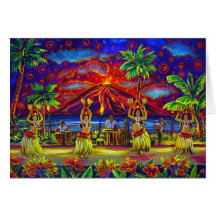 CBjork Hawaiian Luau Greeting Cards