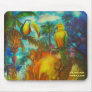 CBjork ISLAND Tiki Lava with Birds Mouse Pad