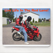 CBR600RR, Live Life In The Red Lane! mousepads