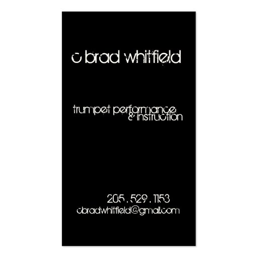 cbrad bizcard #1 business card