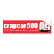 CC500 bumper sticker Red bumper stickers