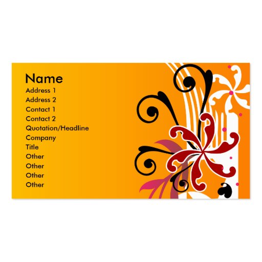 CC-053.ai, Name, Address 1, Address 2, Contact ... Business Card (front side)