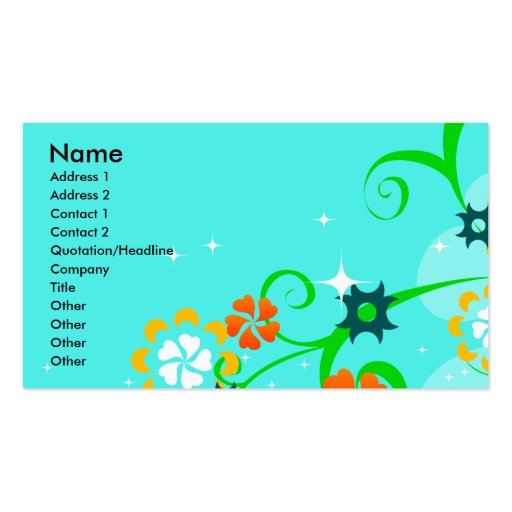 CC-055.ai, Name, Address 1, Address 2, Contact ... Business Card (front side)