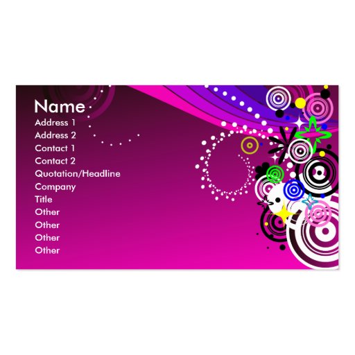 CC-38.ai, Name, Address 1, Address 2, Contact 1... Business Card Template