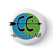 CC Cross Country - Because I CAN!! Pinback Buttons