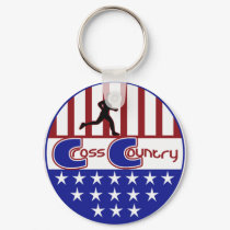 CC CROSS COUNTRY PATRIOTIC COLORS keychains