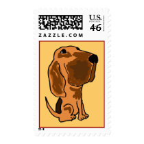 CC- Funny Bloodhound Postage Stamps