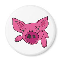 CC- Funny Pig Magnet