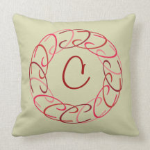 Cc Red Medallion Throw Pillow