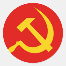 CCCP 2 ROUND STICKER