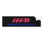 CCCP, russian girl's are sexy Bumper Sticker