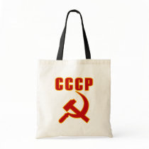 cccp ussr hammer and sickle canvas bags