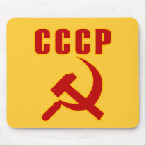 cccp ussr hammer and sickle mouse pads