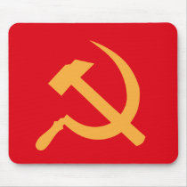cccp ussr hammer and sickle mousepad