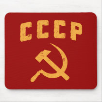 cccp vintage russian ussr hammer and sickle mousepad