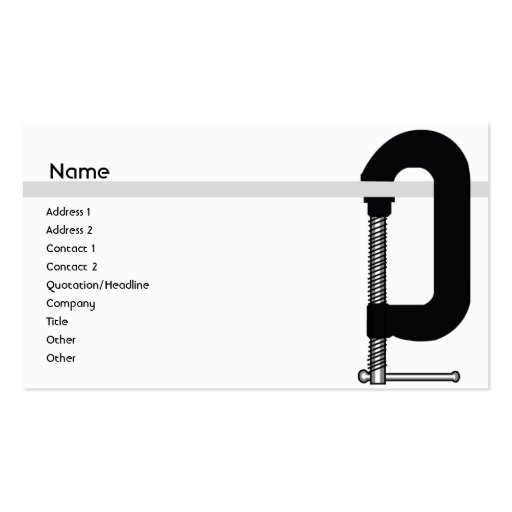 CClamp - Business Business Card (front side)