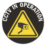 CCTV IN OPERATION stickers