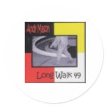 CD cover...Long Walk 49 - Andy Mason Round Sticker