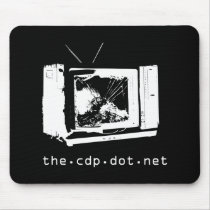 CDP Smash TV Black Mousepad