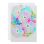 CDs on Multicolor Background Personalized Invites
