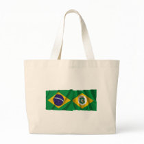 Ceará & Brazil Waving Flags Canvas Bag