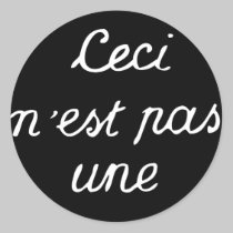 Ceci n'est pas un stickers
