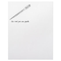 Ceci N'est Pas Une Pipette Personalized Letterhead