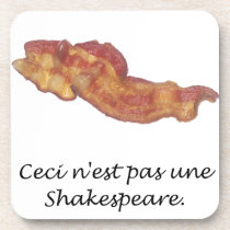 Ceci n'est pas une Shakespeare cork coasters