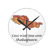 Ceci n'est pas une Shakespeare wall clocks