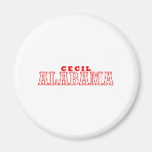 Cecil, Alabama City Design Magnets