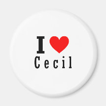 Cecil, Alabama City Design Refrigerator Magnet