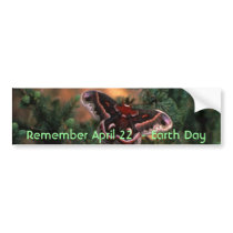 Cecropia Butterfly bumper stickers